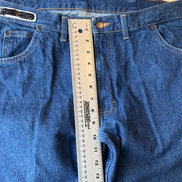 AmeriPride Services Men’s Denim Strains Leg Jeans size 38 x 32, Blue - Picture 5 of 11